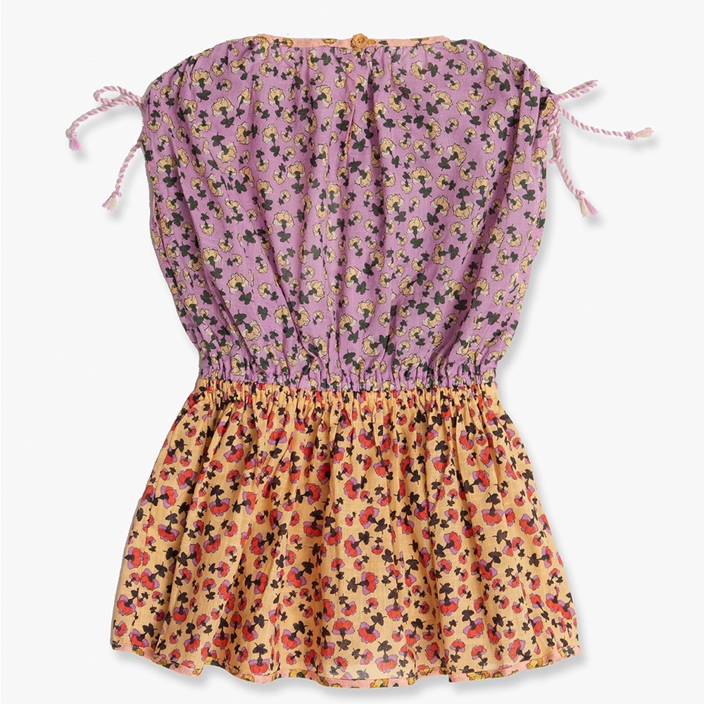 Zimmermann Girls Floral Dress in Purple and Yellow - Picture 2 of 9